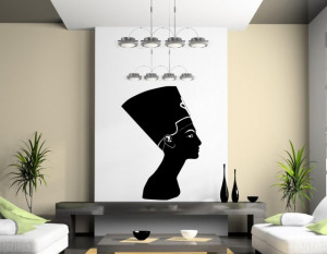 Nefertiti - Egyptian Queen - Amazing Wall Sticker