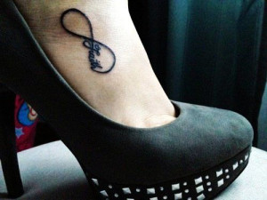 Love Foot Quote Tattoos For
