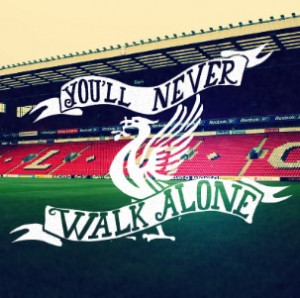Liverpool FC Handlettering You’ll Never Walk Alone – Soccer