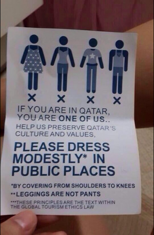 manama a campaign to promote modest dresses among expatriate residents ...
