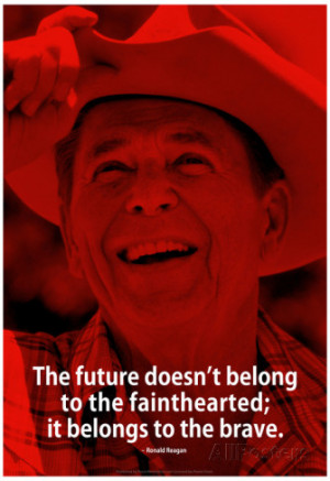 Ronald Reagan Future iNspire Quote Poster Poster