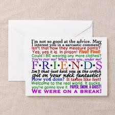 Friends TV Quotes Greeting Card for