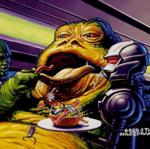 Jabba the Hutt Eating