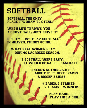 Home Get Framed™ Softball Poster Print