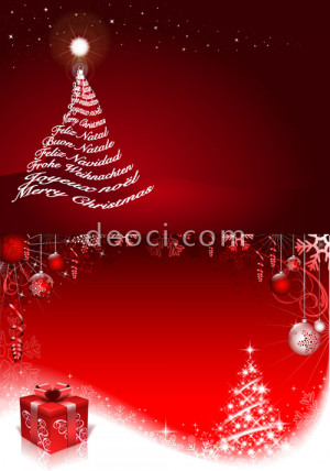 823_deoci.com_Free-red-Christmas-Christmas-tree-posters-advertising ...