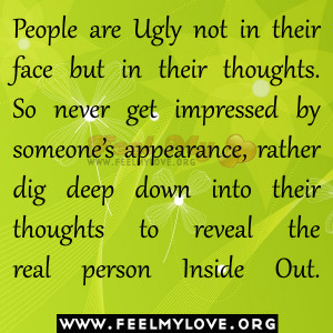 People Are Ugly Not