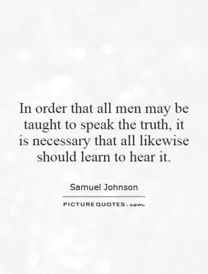 Truth Quotes Samuel Johnson Quotes