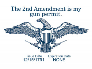 second amendment is a gun permit