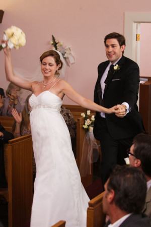 The Office Jim and Pam Wedding Photos