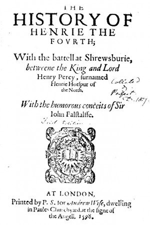 illustration to 'Henry IV, Part I' IV, i, 108-9