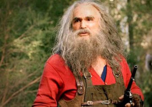 on without a paddle who played the crazy mountain man del knox