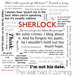 Sherlock quotes from Season 1 and 2