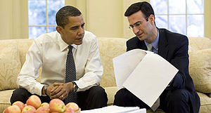 President Barack Obama and OMB director Peter Orszag.