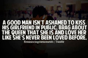 Don't ever be ashamed of your love..
