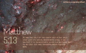 Bible Quote Matthew 5:13 Inspirational Hubble Space Telescope Image