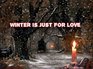 Winter love quotes background - HD Wallpapers