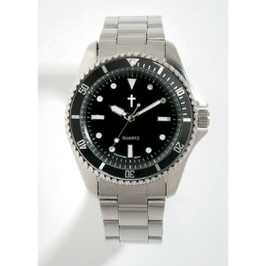 great desk clock for the Christian golfer that is made of silver ...