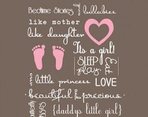 ... Childrens Wall Decal Vinyl Wall Art Sticker - Quote Baby Decal - CQ139