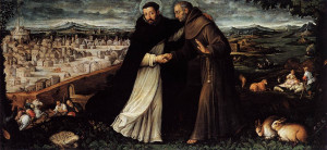 st dominic and st francis oil on canvas basilica dei santi giovanni e