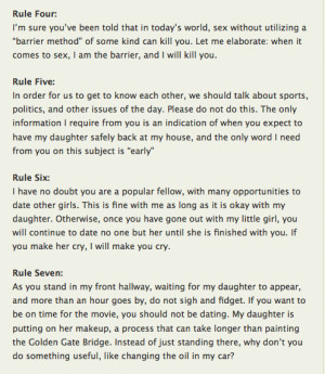 ... Pictures rules for dating my daughter us humor pictures quotes pics