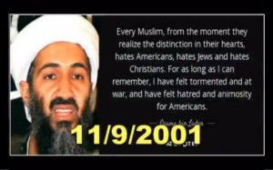 ... 11' and used quotes from Osama bin Laden in the chilling footage