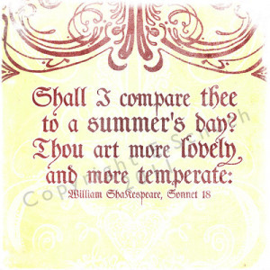 Shakespeare Quotes Summer Love ~ Shakespeare Love Quote Prints ...