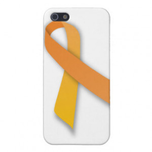 Orange Animal Guardian Awareness Ribbon iPhone 5 Covers