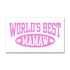 World's Best Mamaw Sticker (Rectangle) for