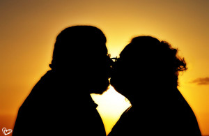 sweet kiss a sweet kiss at sunset
