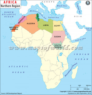 North Africa Map, North African Countries
