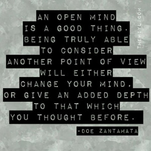 An open mind