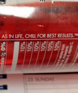 As in life, chill for best results