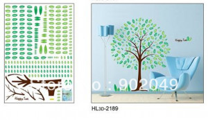 50x70cm-Hot-sale-wall-stickers-enjoying-life-quotes-Happy-Tree ...