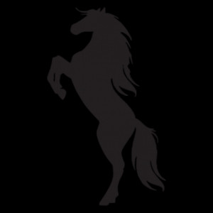 Rearing Horse Silhouette Wall Quotes™ Wall Art Decal