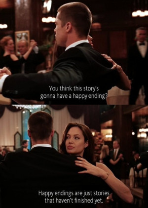 angelina jolie, brad pitt, couple, fact, film, happy ending, movie ...