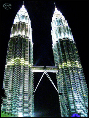 Night Lights. Twin Tower.