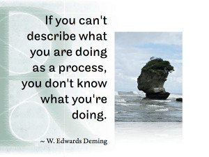If you can’t describe what you are doing as a process, you don’t ...