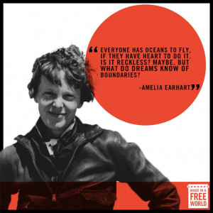 Amelia Earhart, een geweldige vrouw! Ik vind de geschiedenis van ...