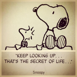 You are quoting Snoopy the Dog, I believe?