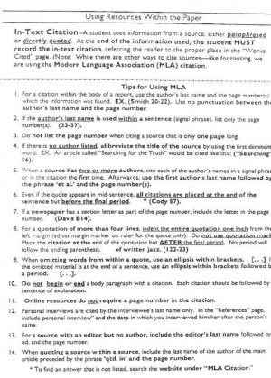 Mla Citation How To Quote