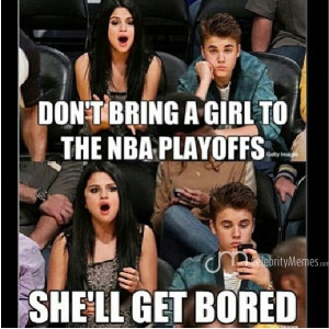 Lol ! Double tap ! #jb #Justin #Bieber #Selena #Gomez #basketball #NBA ...