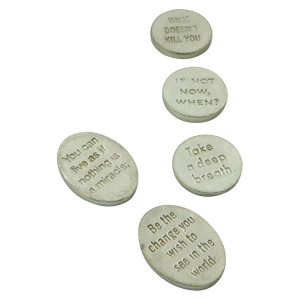 Quote Pocket Charms: Set of 5: Set of 5 pocket charms with quotes ...