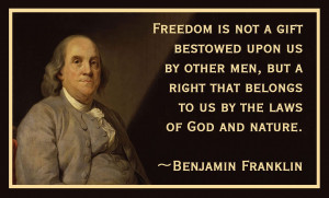 Benjamin Franklin Quote Security Liberty