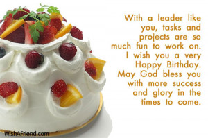 Birthday Wishes For Boss