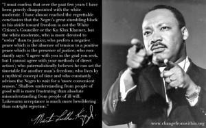 ... quotes that support our agenda) and consider his words for White