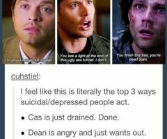 Sad Supernatural Quotes Tumblr Sad supernatural