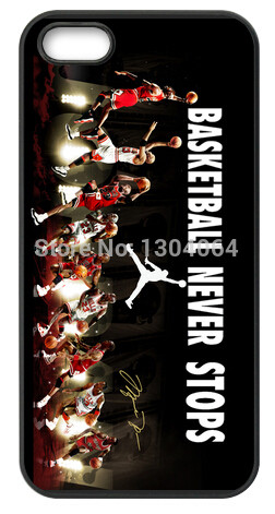 Hot Quote Basketball Never Stops Slam Dunk Cover Case For Iphone 4 4S ...