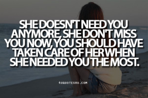 4uquotesru.comQuote:She doesn't need you