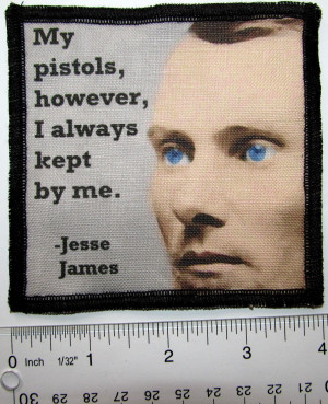 Details about JESSE JAMES QUOTE - Printed Patch - Sew On - Vest, Bag ...