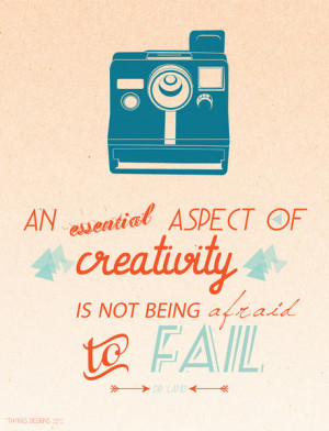 Creativity Inspirational Quote Print, Retro Style Print, Vintage Style ...